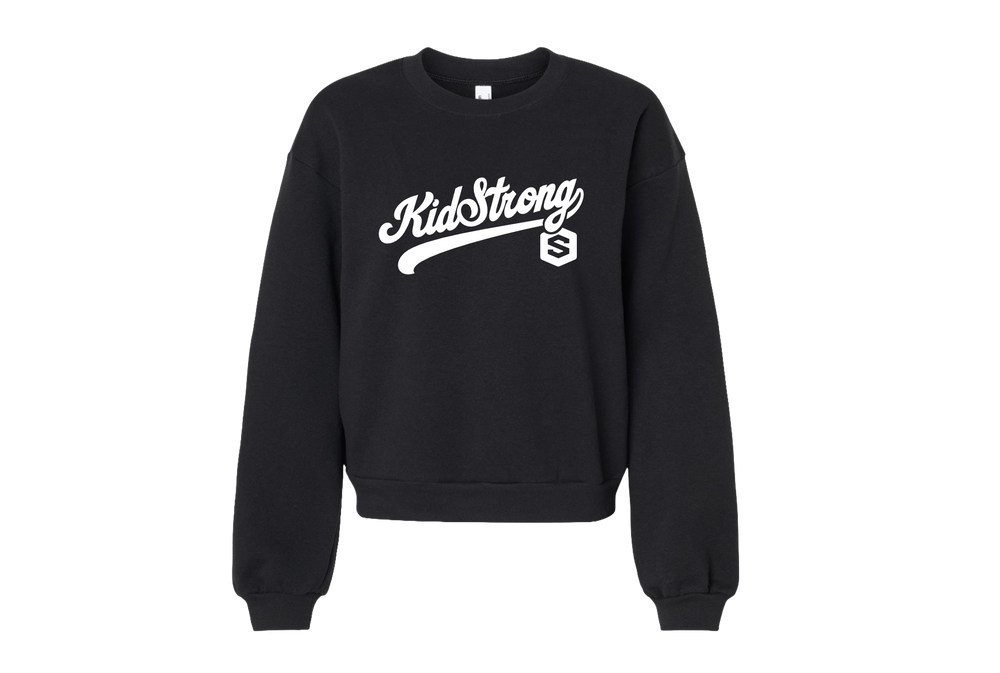 Limited Edition: Cursive Crop Crew Sweatshirt