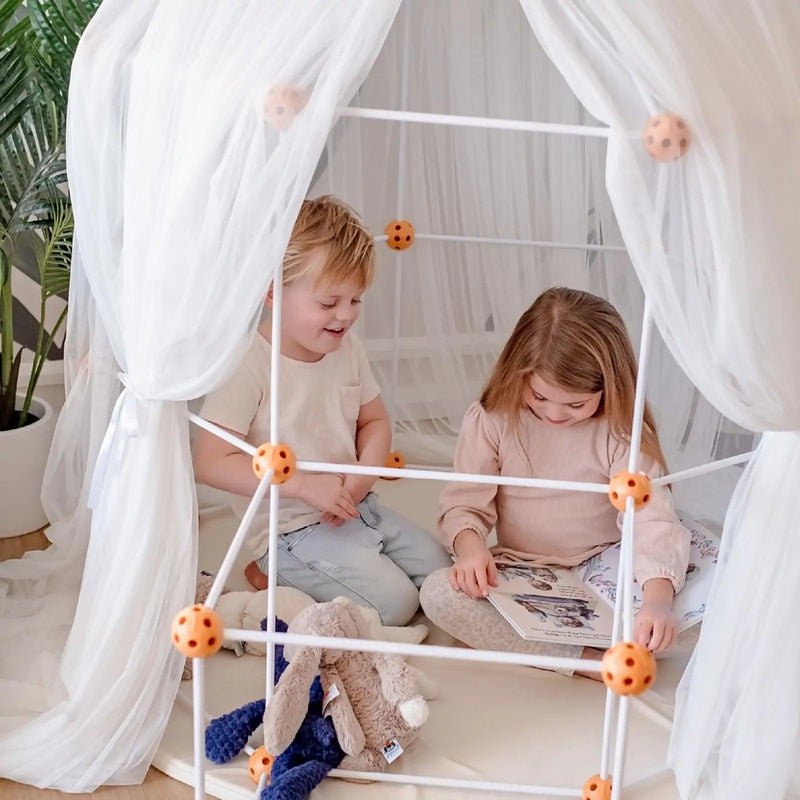 Elegant White Creative Fort Building Kit - Shop KidStrong