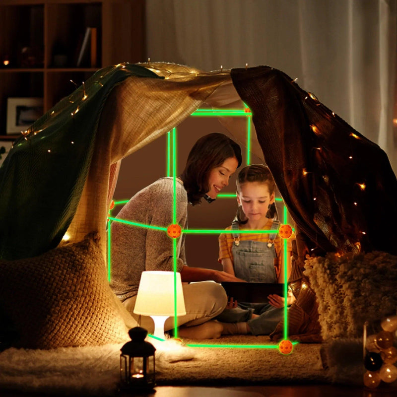 Glow in The Dark Kids Fort With 130 pcs - Shop KidStrong