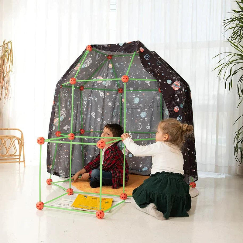 Glow in The Dark Kids Fort With 130 pcs - Shop KidStrong