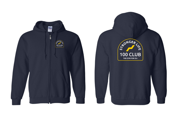 100 Club Zip Up Hoodie