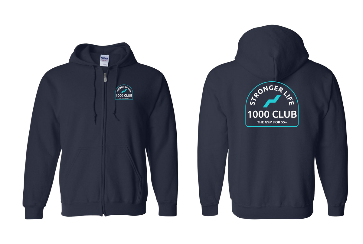 1000 Club Zip Up Hoodie