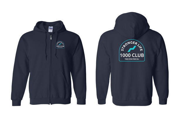 1000 Club Zip Up Hoodie