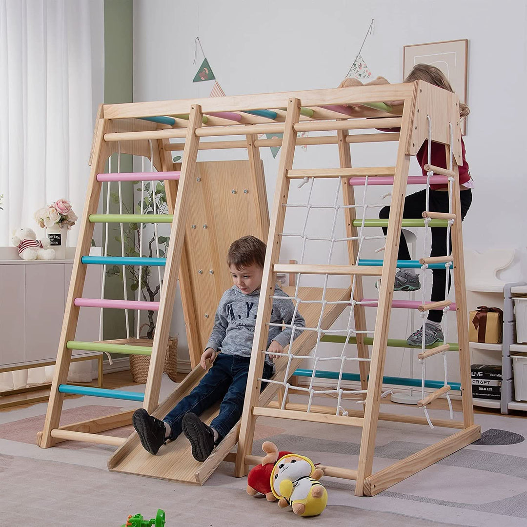Magnolia - Ensemble de jeu 7-en-1 en bois véritable