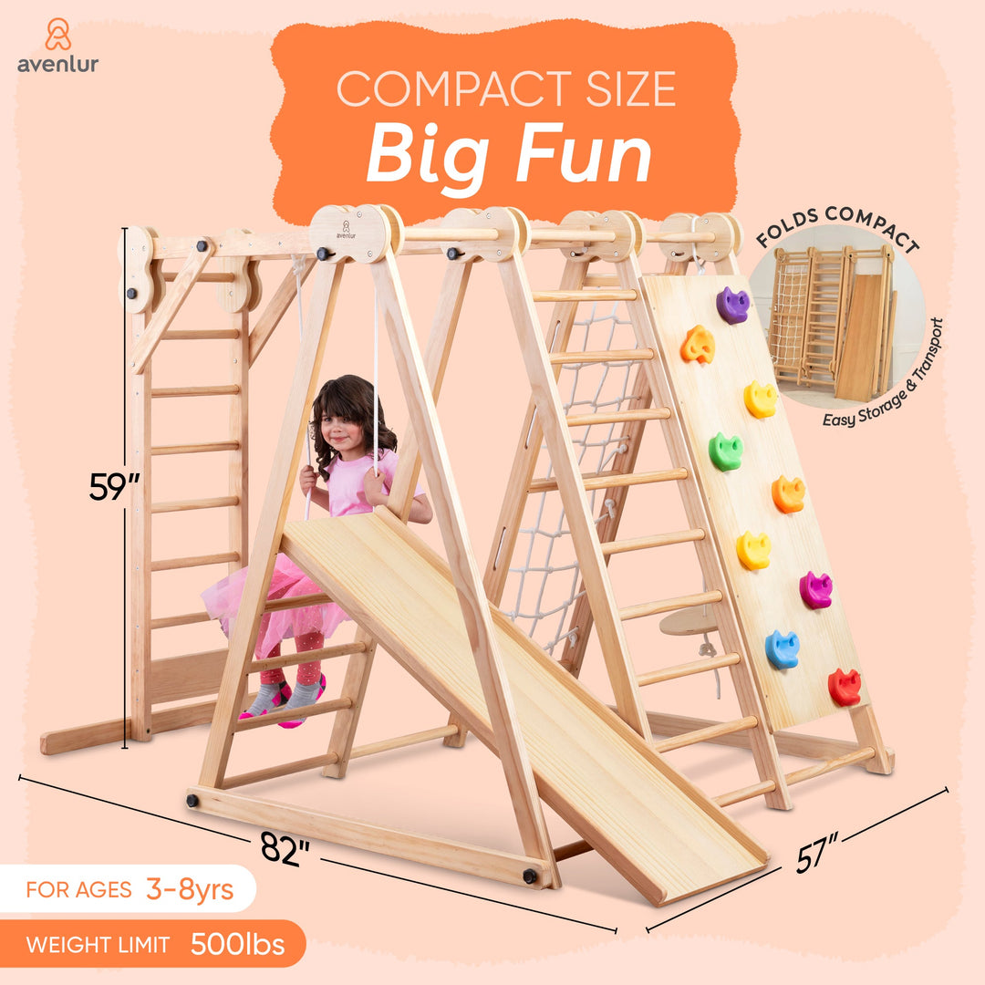 Chestnut - 8-in-1 Jungle Gym for Toddlers
