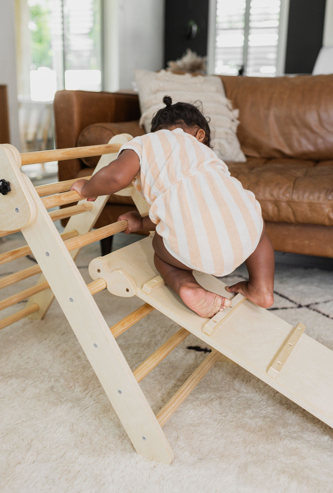 Triangle et rampe d'escalade pliables