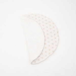 Extra Padded Round Play Mat | Neutral Lines