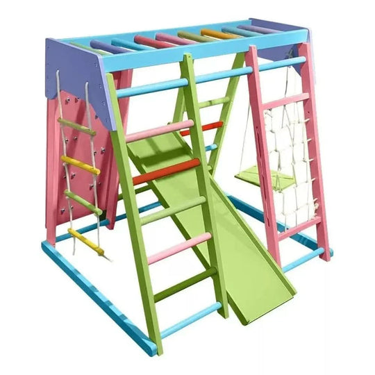 Magnolia - Ensemble de jeu 7-en-1 en bois véritable