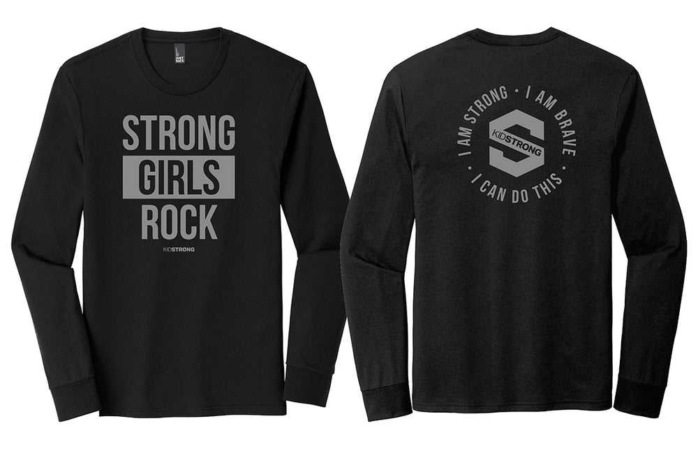 Strong Girls Rock Long Sleeve Tee