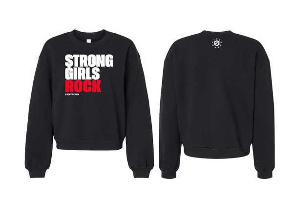 Cropped Strong Girls Rock Sweater