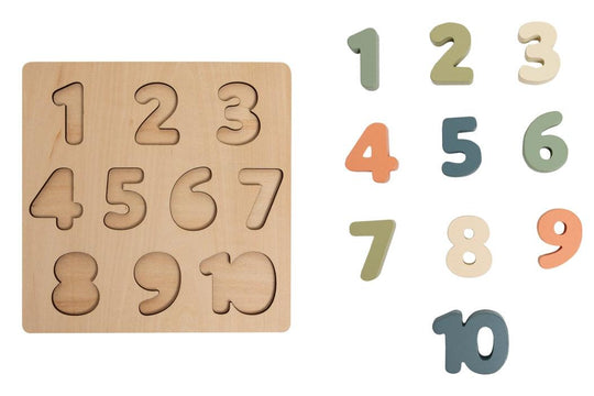 Wooden Numbers Puzzle, Nursery Decor - Shop KidStrong