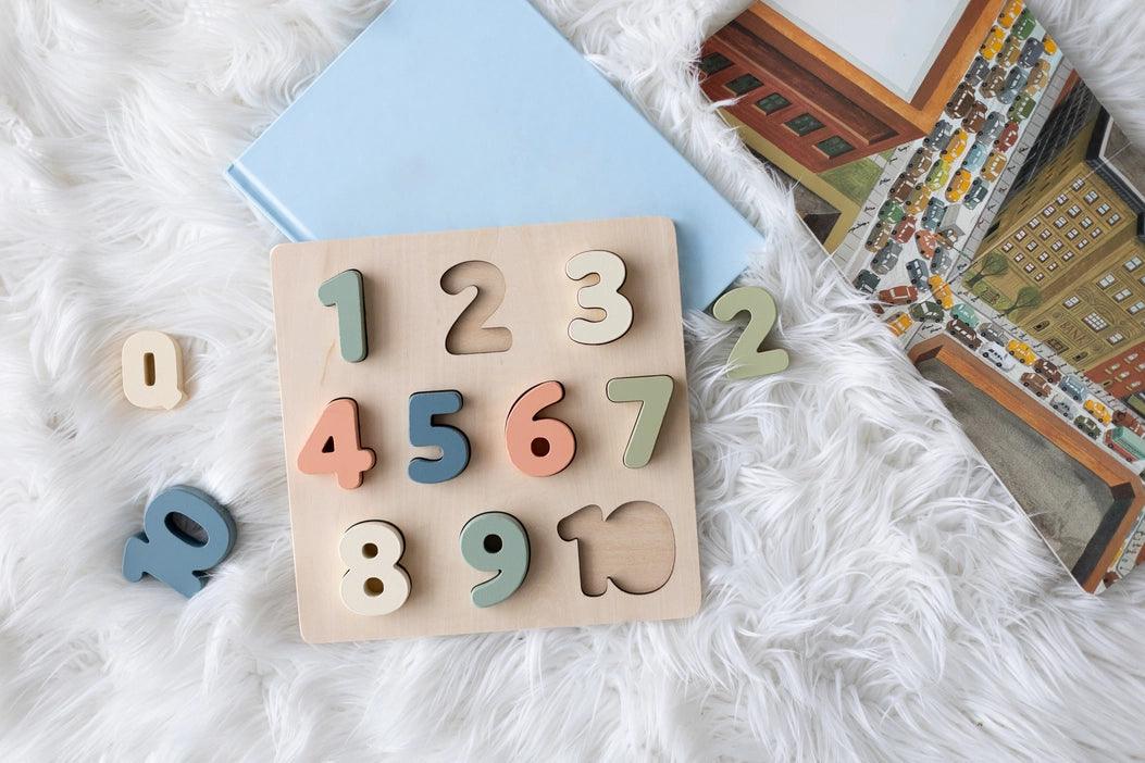 Pearhead Toys & Learning - Wooden Numbers Puzzle