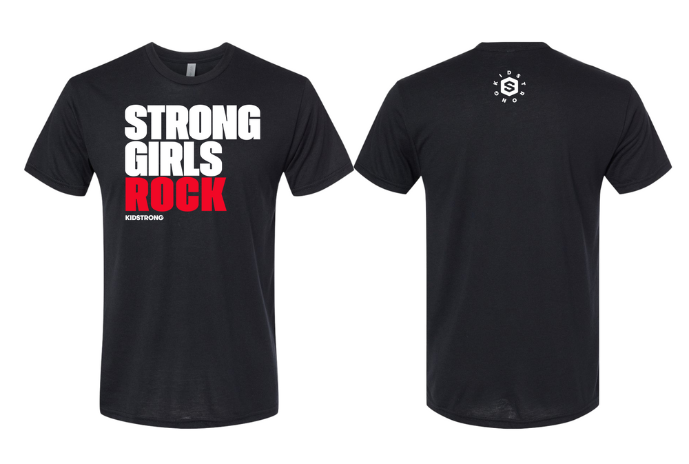 Black Strong Girls Rock Tee
