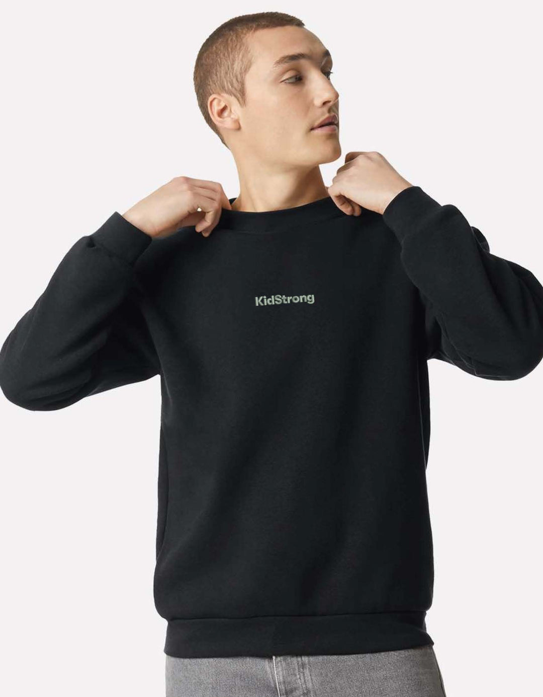 KidStrong Embroidered Crewneck