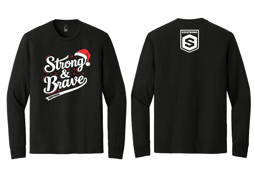 Strong & Brave Holiday Long Sleeve Tee
